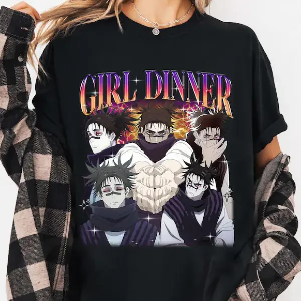 Choso Y2K Anime T-Shirt, Vintage Manga Graphic Tee, JJK Fan Shirt, Streetwear Anime Tee, Girl Dinner Aesthetic, Unisex