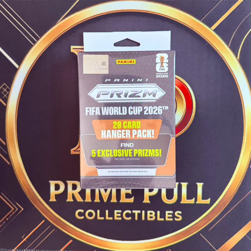 2026 Panini Prizm FIFA World Cup Soccer – 20-Card Hanger Pack – Factory Sealed