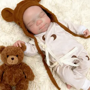 13-Inch Silicone Girl Doll, Closed Eyes, Full Body, Companion for Bath Time, Collectible Gift, Soft and Safe Material