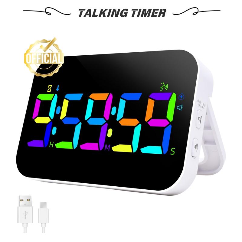 Timer Pro With Alarm, Countdown Warnings, Voice Magnetic Timer,Talking ...