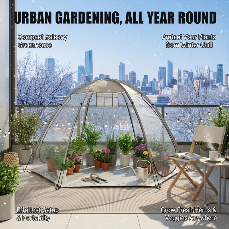 Large Pop-Up Bubble Tent with Screen Room | Plant Protection Cultivation Tents, Sports Tents for Cold Weather, Outdoor Clean Camping Tents, Suitable for Plant Cultivation, for cold Protection, Event Viewing, Hiking, Fishing, Camping, Sealed Floors