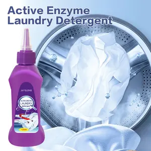 Active Enzyme Laundry Stain Remover – Fast Cleaner for Stubborn Oil & Dirt on Clothes, White Shirt Guardian