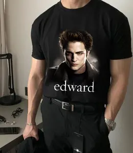 [Sale up to 50%] [Free Ship] Zendaya Wearing Edward T-Shirt, Team Edward, Movie Fan Graphic Top