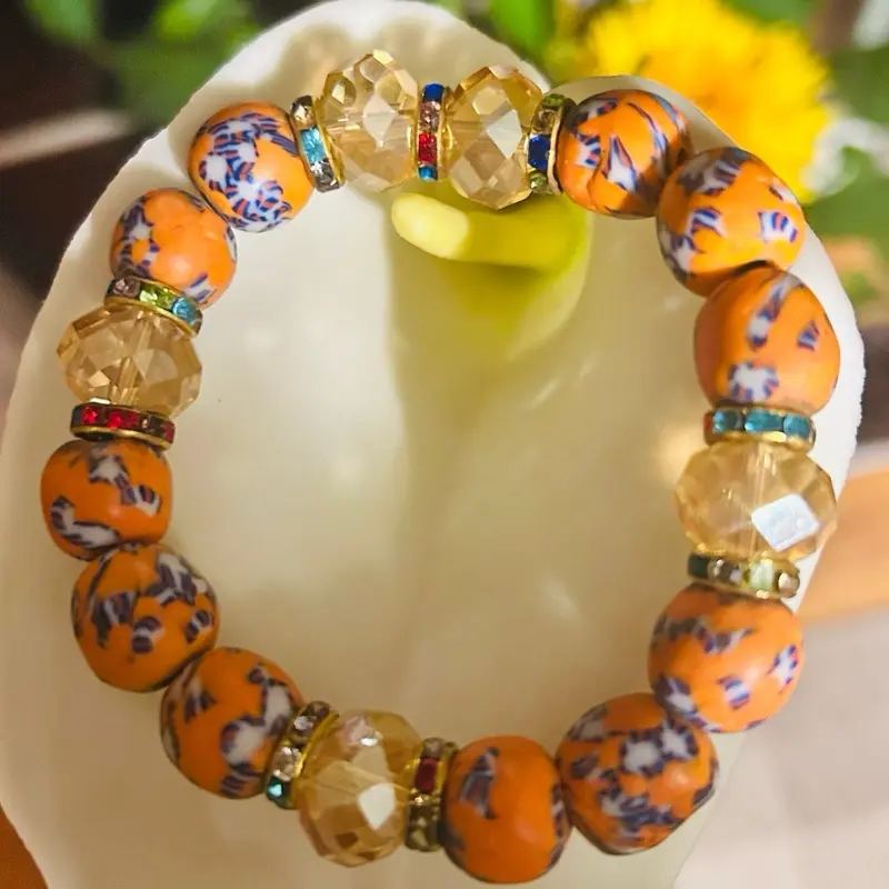 Ancestral Glow Via -Orange Flare Braclet