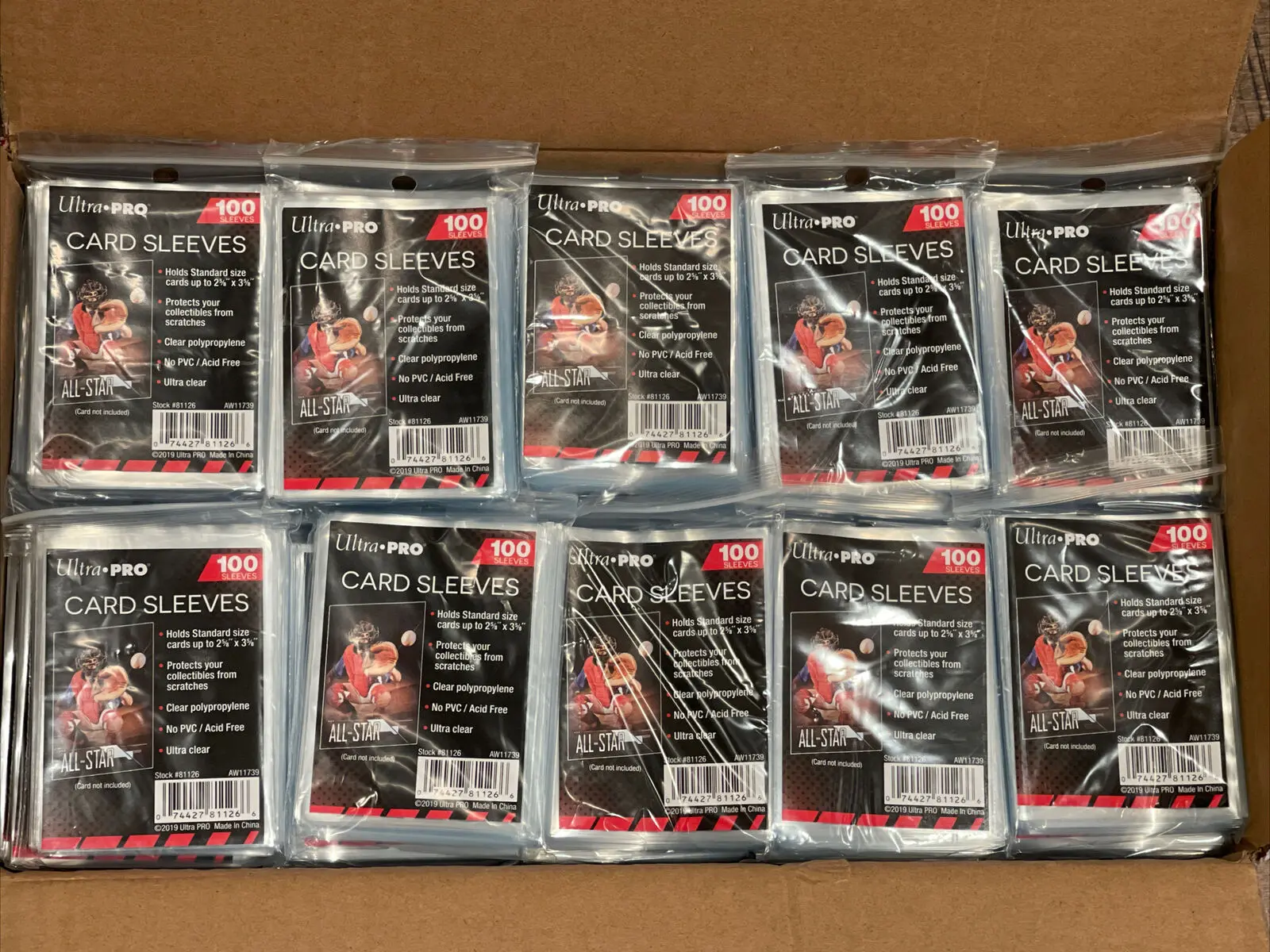 penny sleeves for trading cards Guardhouse Shield (10000) Case Pro Ultra Soft Penny Sleeves 100 packs