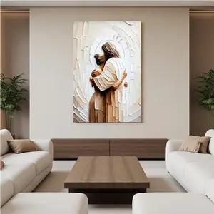 Cubist Couple Embracing Abstract Love Art Modern Wall Decor Contemporary Print Romantic Painting Artistic Embrace Artwork Decorative Wall Art Canvas Print Gifts For Christian Women House Accessories Poster for Home Living Room Bedroom Office Decor