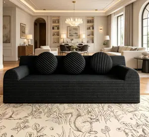 71" Corduroy Deep-Seat Sofa - No Assembly Required, Ideal for Living Room & Bedroom, Indoor Furniture Sofa Set (1pc)