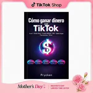 Cómo ganar dinero con TikTok, 5 en 1: TikTok Shop + Creador/Afiliado + LIVE + Videos largos + Suscripciones / Series. Perfect for Spanish speakers looking to master content creation and monetize effectively.Mother's Day gift!