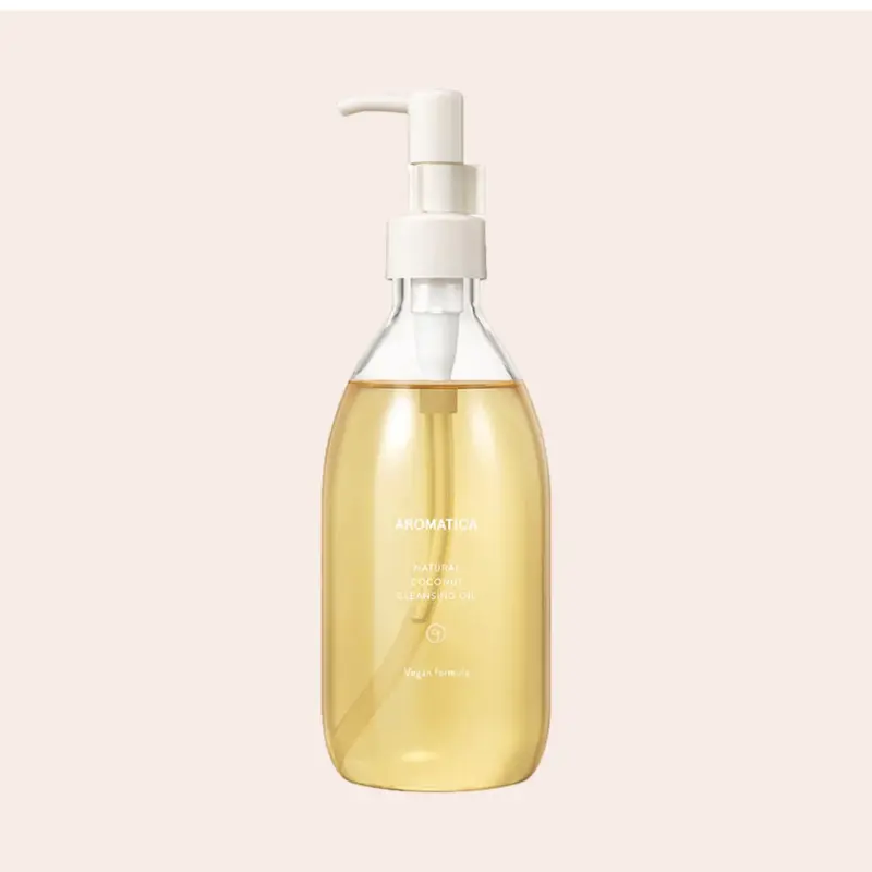 Aromatica Natural Coconut Cleansing Oil 300 ml - Gentle Cleanser with Organic Coconut Oil & Plant-Derived Ingredients for Skincare Comfort