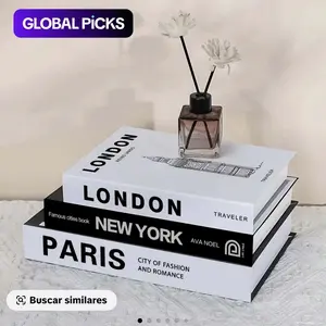 Beautiful Decorative Coffee Table Books, Fashionable Faux Fake Books for Home Bookshelf, Modern Room Decoration, Living Room Decor, Novelty Decor, Desk Decor, Stackable Props, Set of 3 #GLOBAL PICKS