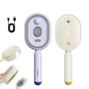 2026 New Electric Spray Air Cushion Massage Comb with Self-Cleaning, Anti-Tangle & Anti-Static Design, Volumizing Scalp Massage Hair Brush with Fine Mist Aromatherapy Hair Care Function, No Essential Oil Included