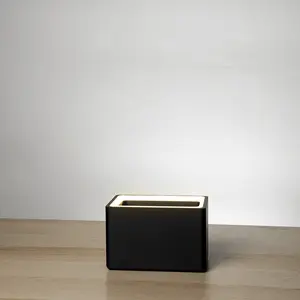Retro Table LED Planter - Charcoal Black
