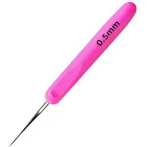Dreadlocks Crochet Hooks with  Handle,Dreadlock  Tool for Craft,Dreadlock Crochet Hook for Hair 0.5mm 1 Hook