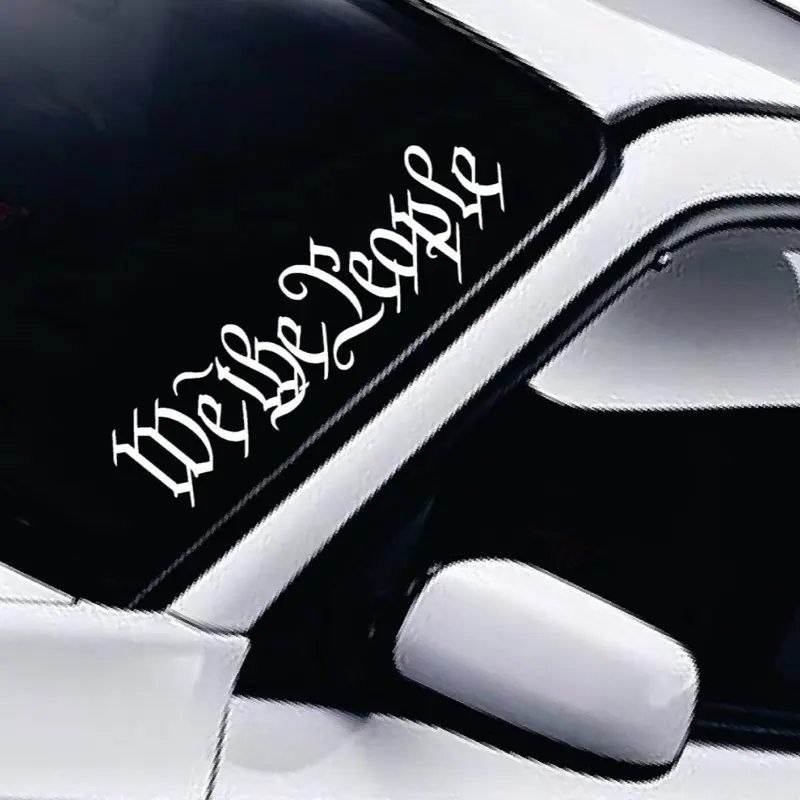 We The People Car Decal Truck Bumper Sticker Window Windshield Banner JDM Vinyl Men USA America