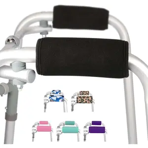 Walker Grips (2 Pack), Soft Padded Hand Covers, Non-Slip Comtable Cushion Padding  Folding Walker Handle, Moisture Wicking Mobility Accessory