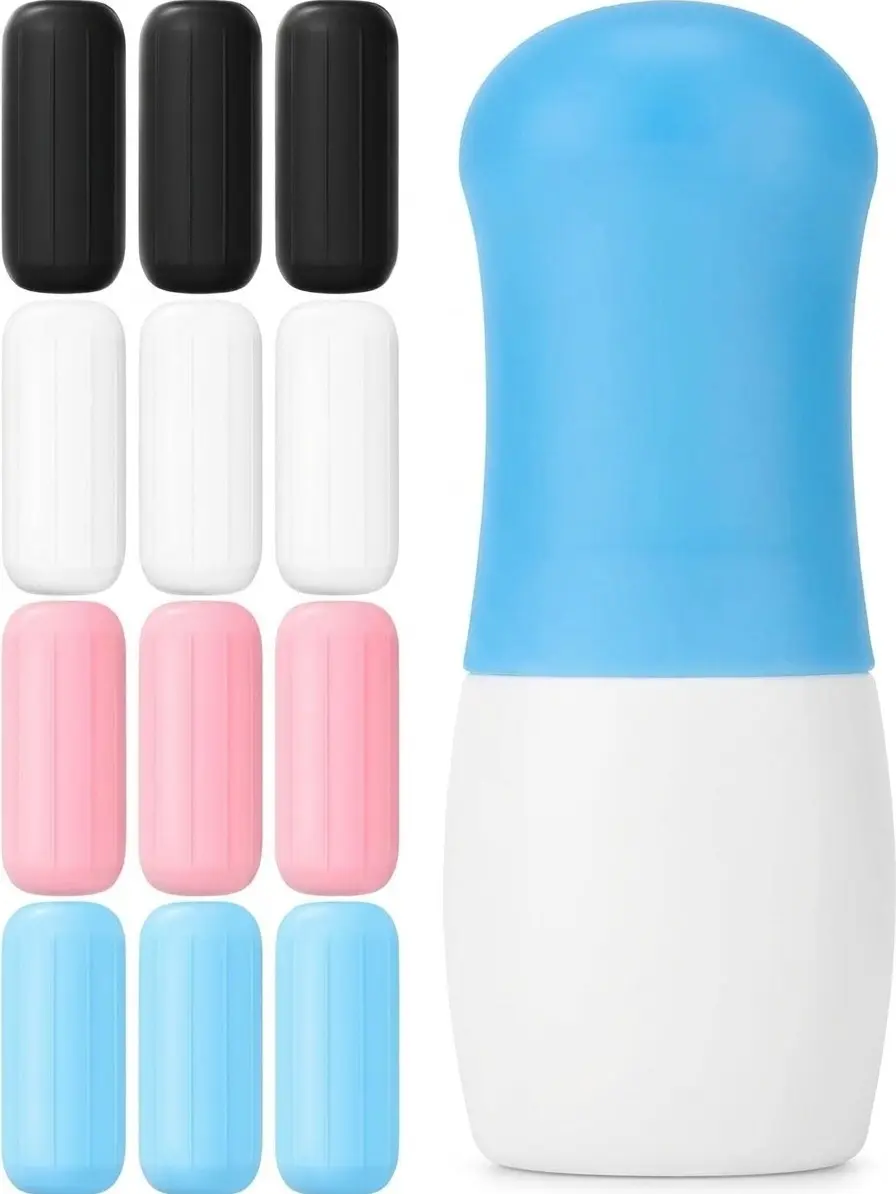 16 Pack Silicone Travel Bottle Covers - Leak-Proof Elastic Sleeves for Toiletries & Travel Essentials