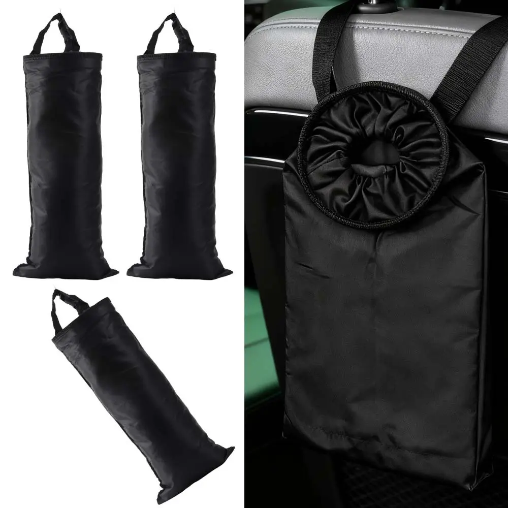 Pack Of 3 Car Suspension Garbage Bin,Car Seat Backrest Suspension Garbage Bag,Foldable Car Storage Bag,Portable Garbage Manager,Washable,Suitable for Car Interior Organization