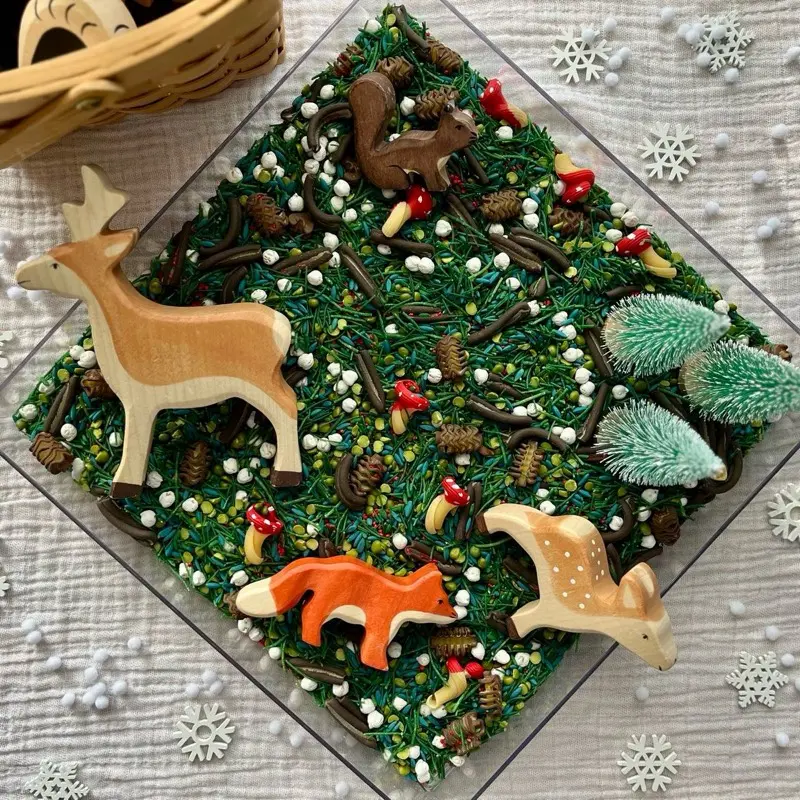 Winter Woods Sensory Bin Filler