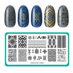 Ancient Geometry (M695) - Nail Stamping Plate