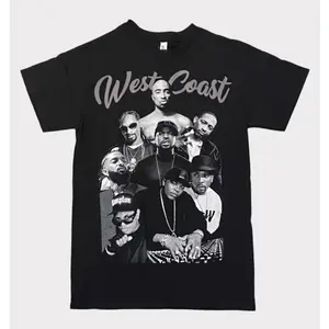 Youth + Adult West Coast Kings Shirt, Legends Hip Hop Graphic T-Shirts, Westside Shirt, Rap Legends Tshirt