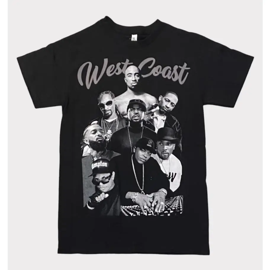 Youth + Adult West Coast Kings Shirt, Legends Hip Hop Graphic T