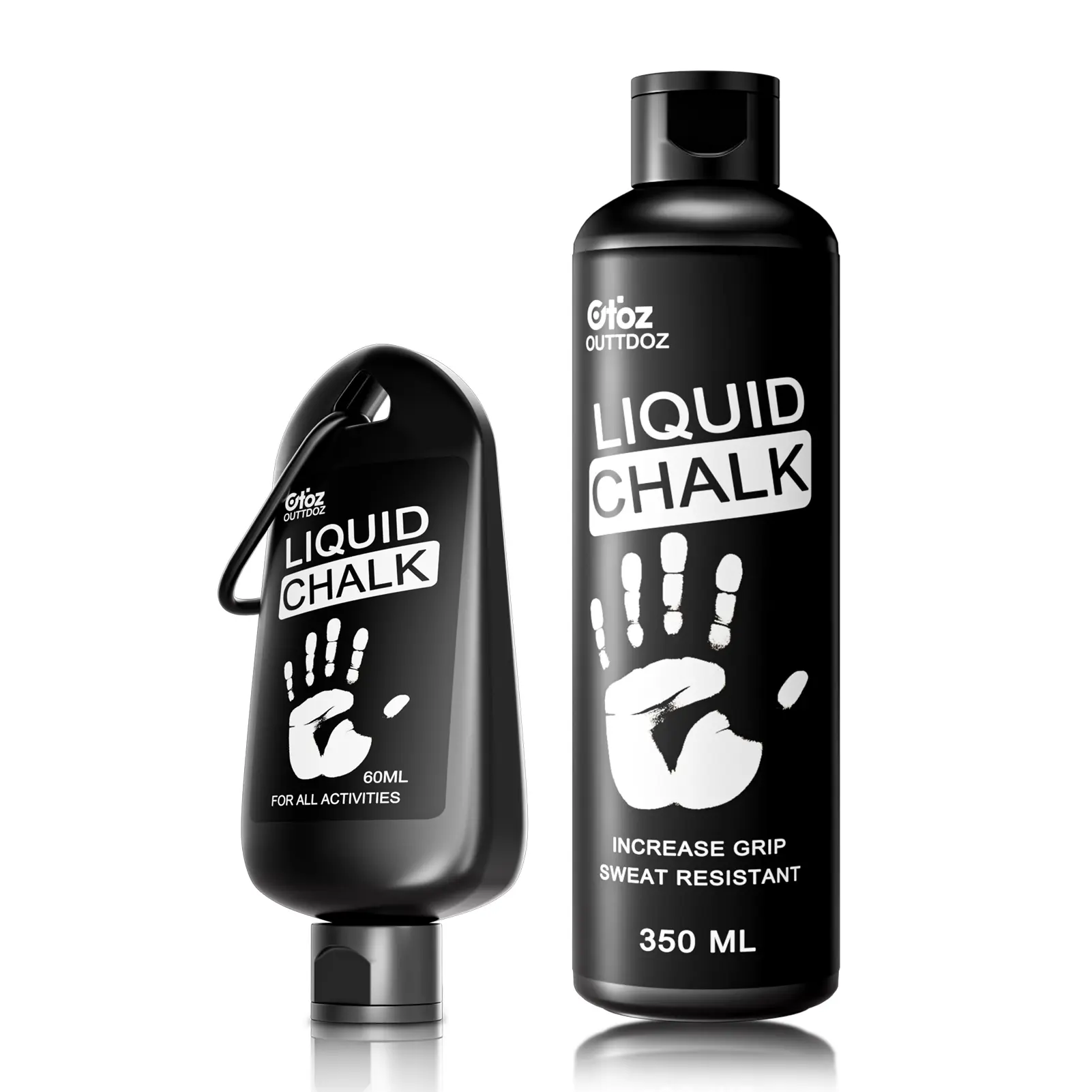 OUTTDOZ Liquid Chalk (2 oz/12 oz) - Mess-Free Sport Gym Accessories for Women, Weightlifting, Rock Climbing, Dries in Seconds,father'sdaygifts,campingessentials,campinggear