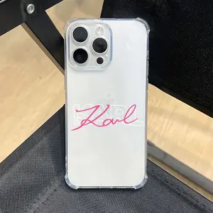 Luxury designer K-Karl-s- Lagerfeld pattern Phone Case Suitable for iPhone 17 16e 16 15 14 13 12 11 Mini Pro Max Air X XR XSMAX 8 7 Plus Anti Fall Transparent Soft Back Cover