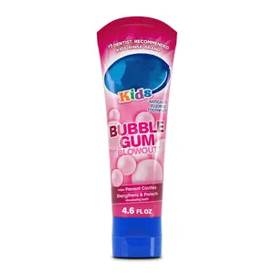 Fluoride Mouthwash Kids Anticavity Fluoride Toothpaste 4.6 oz Bubble Gum Flavor Strengthens Teeth Prevents Cavities Dentist Recommended Clean