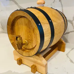 3 Liters pure oak whiskey barrel