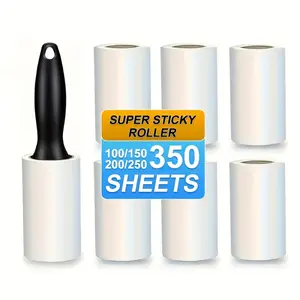 Super strong lint roller, Hair remover, suitable for clothes, carpets, sofa covers and various surfaces, an essential hair removal tool for families, surface cleaning, portable design, compact roller, cleaning accessories