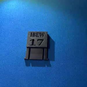 Union Local # Hard Hat Tabs - Set of 2 with Embossed or Engraved Design