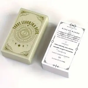 Tarot Learning Deck with Upright and Reversed Meanings tarotcards tarot card game 78card deck fortune tell Beginner spiritual journey witchy gift tarot card affordable card deck