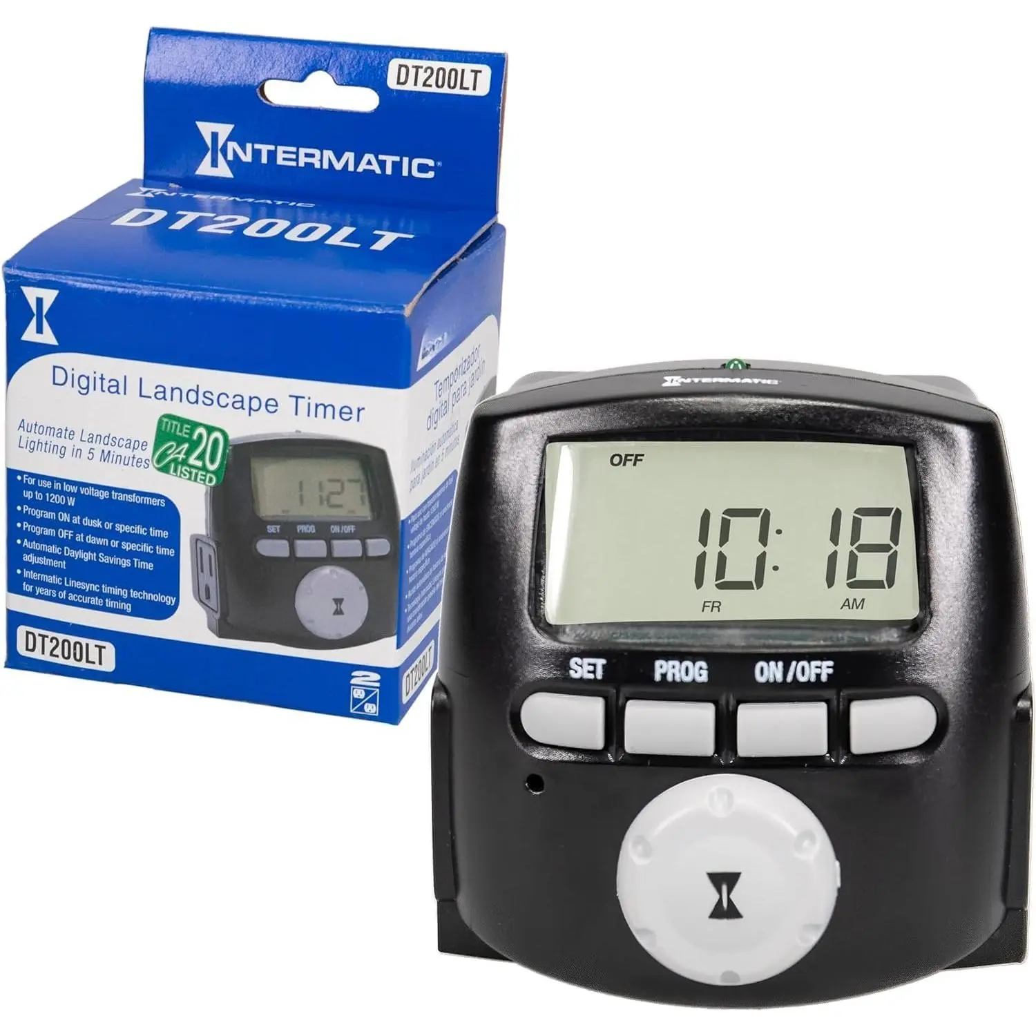 DT200LT Digital Astronomic Landscape Timer - Precision Control for Outdoor and Indoor Lighting - Easy to Operate Timer for Landscape Lighting & Christmas Lights