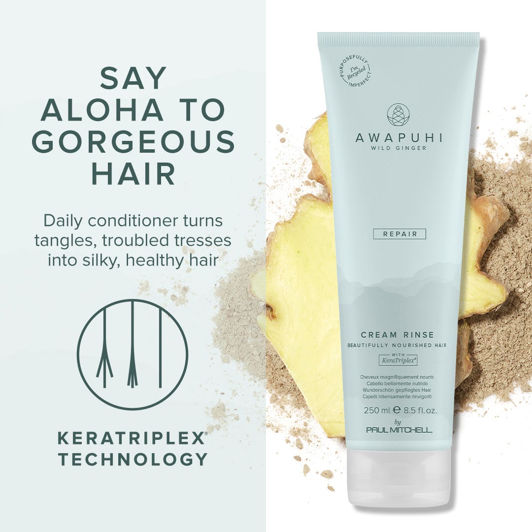 Silky Repair Duo – Awapuhi Wild Ginger Nourishing Shampoo and Cream Rinse Bundle for Softer, Smoother Hair