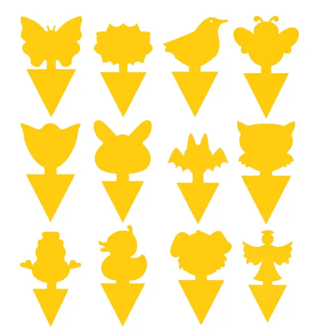 50/100PCS double-sided yellow sticky fruit fly traps. It efficiently captures mosquitoes and various flying plant pests. Odor-free and safe to use indoors with potted plants and outdoors in gardens, effectively protecting your green plants all season long