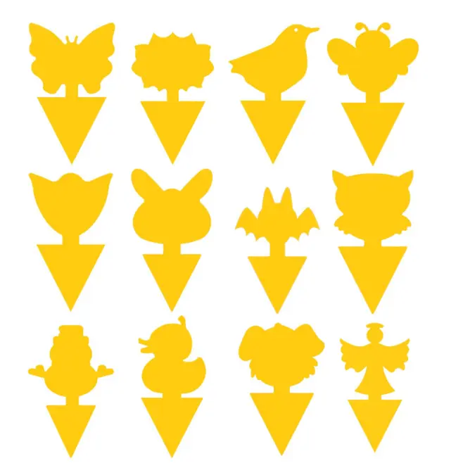 50/100PCS double-sided yellow sticky fruit fly traps. It efficiently captures mosquitoes and various flying plant pests. Odor-free and safe to use indoors with potted plants and outdoors in gardens, effectively protecting your green plants all season long