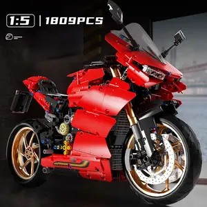 Static Version Super Cool Car Building Set 1:5  Sports Car Model 1809PCS Collectible Scale Model Technique Blocks for Adults Teens