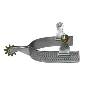 Engraved Harringbone Design Spurs