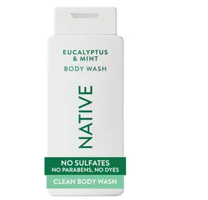Native Body Wash Contains Naturally Derived Ingredients | For Women & Men, Sulfate, Paraben, & Dye Free Leaving Skin Soft and Hydrated | Eucalyptus & Mint 18 oz