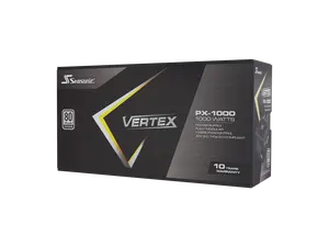 Seasonic VERTEX PX-1000, 1000W 80+ Platinum, ATX 3.0&PCIe 5.0 Ready, Full-Modular, ATX Form Factor, Low Noise, Premium Japanese Capacitor, 12 Year Warranty, Nvidia RTX 30/40 Super, AMD GPU Compatible