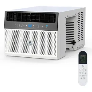 White 6000BTU  Window Air Conditioner with WiFi  U Shaped Window Air Conditioner Unit  6 Modes  Energy Efficient  110V 60Hz  Cools 350 Square Feet