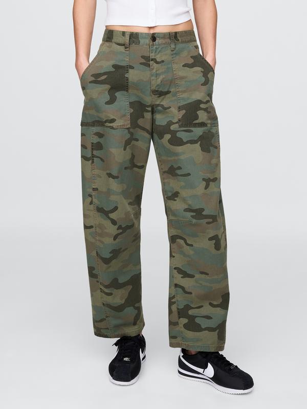 Gap Women's Mid Rise Twill Barrel Pants