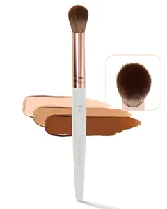 RING FINGER BRUSH: Concealer Brush for Under Eyes, Dark Circles, Acne, Spots, Melasma & Discoloration - Dense, Fluffy, Blending, Buffing