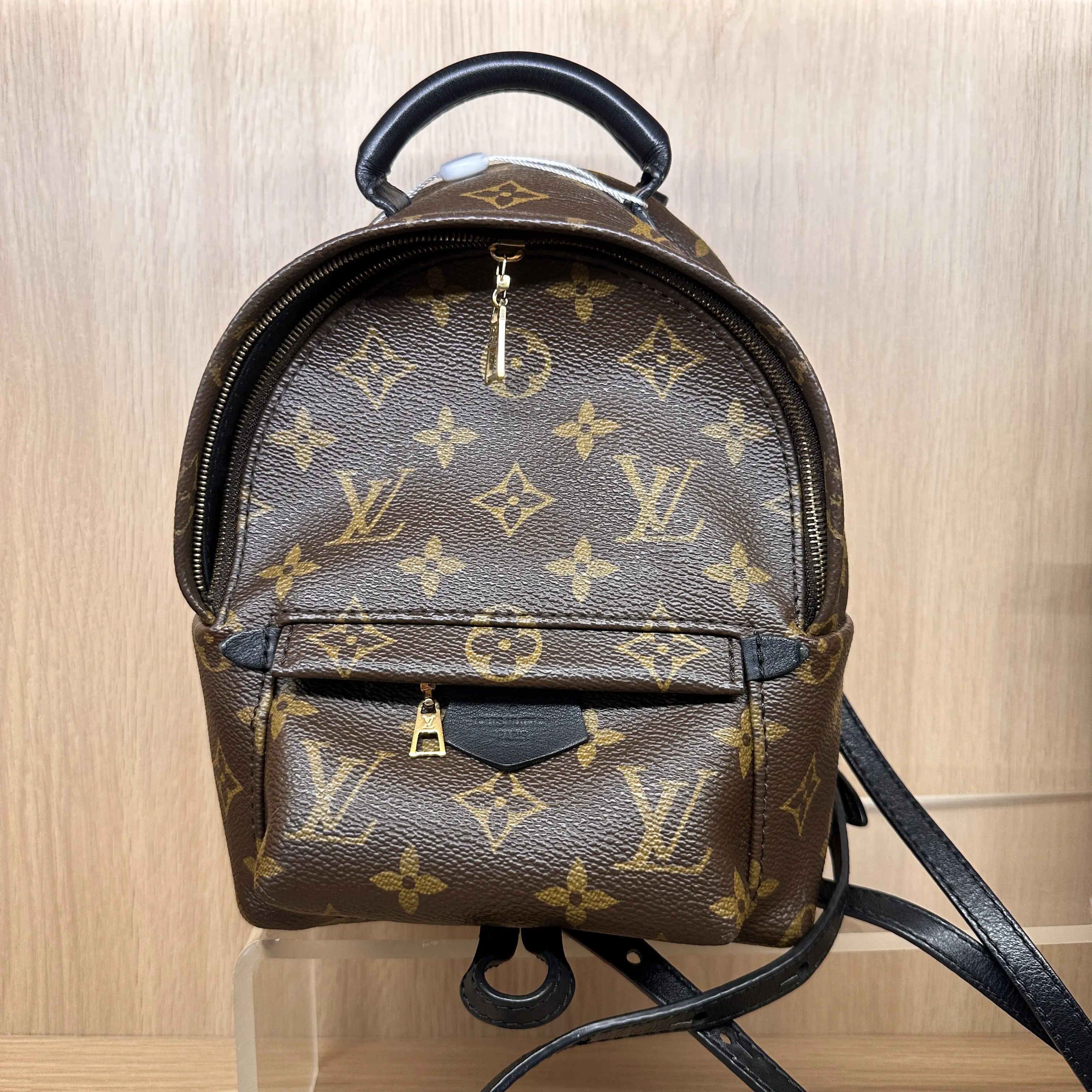 Pre-owned Louis Vuitton Pre loved LV Palm Springs Mini Monogram Backpack Luxury Mini Backpack