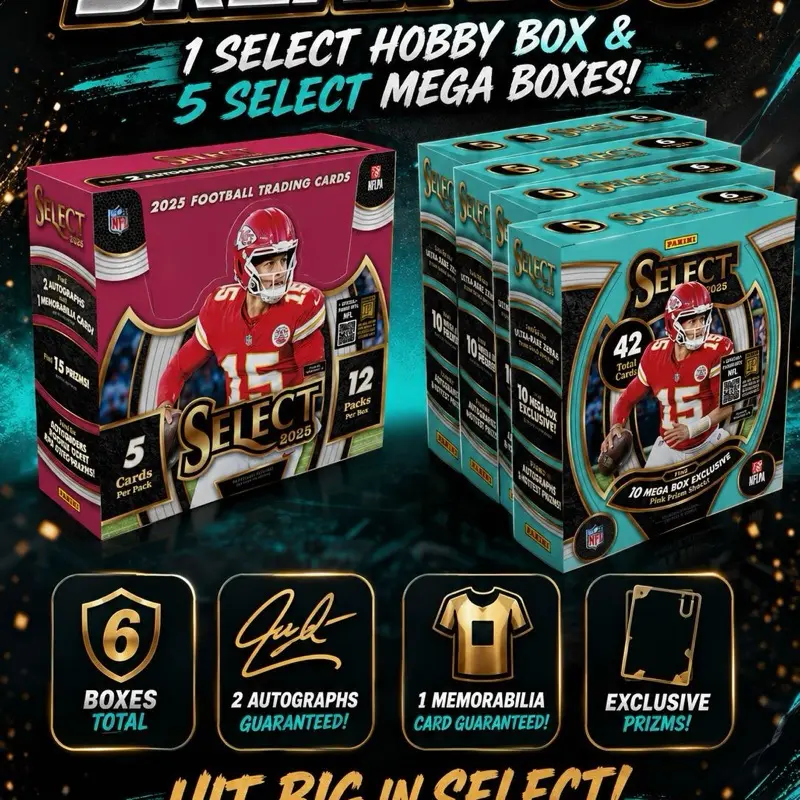 Break #56 (1) Select Hobby Box + (5) Select Mega Boxes!