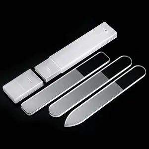 Glass Nail Buffer & Crystal Nano Nail File, Dual-Sided Cuticle Trimmer for Manicure/pedicure, Essential Nail Care Tool Set for All Nails, Nail File Kit