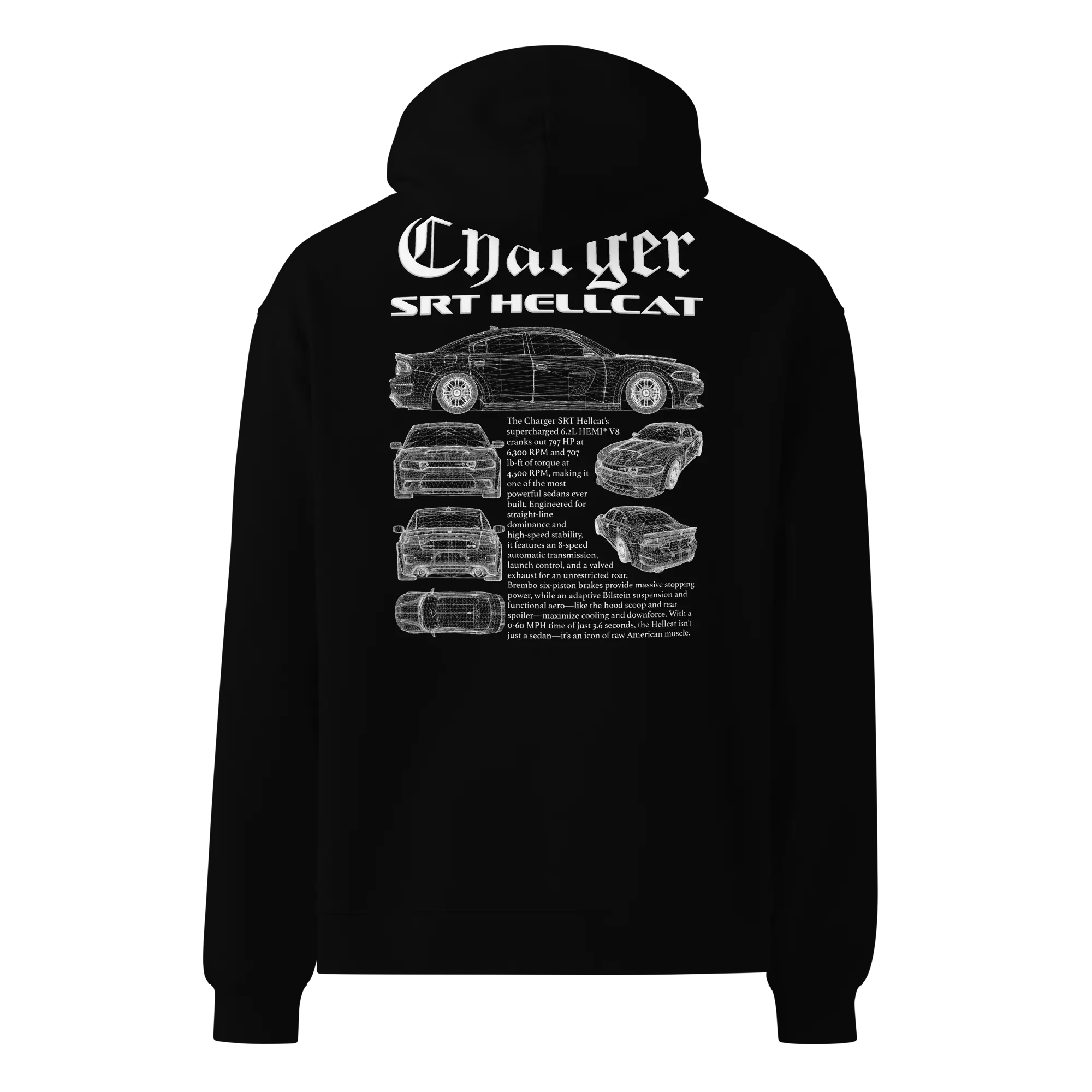 DRYVN Charger SRT Hellcat Oversized Hoodie