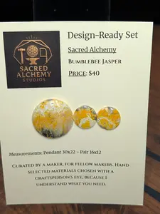 Circle Shape - Bumblebee Jasper - Design-Ready Set