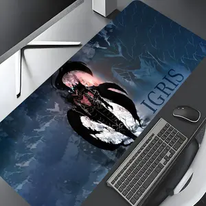 Anime Character Design Mouse Pad, Large Gaming Mouse Pad, Aesthetic Desktop Decoration Protective Pad, Non-slip Rubber Pad for Laptop, Desktop Computer Games