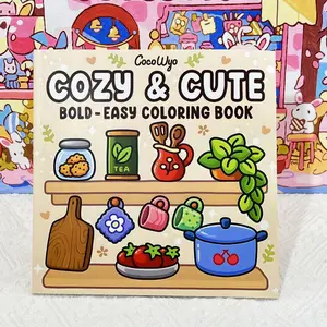 Adult and children's coloring books are cozy and adorable, with bold and simple designs featuring botanicals, allowing you to relax and enjoy Hygge-inspired (Bold and Simple Coloring)